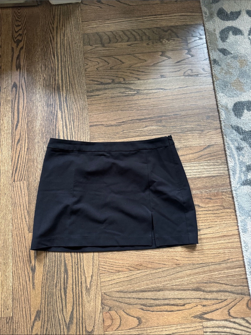 Steve Madden Black Mini Skirt with Side Slit